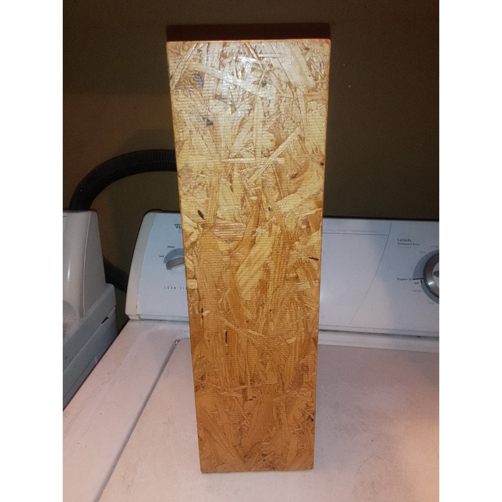 Handcrafted Wood 3 Compartment Shelf/ Box Initials Carved In It K O H Demensions - Picture 2 of 12